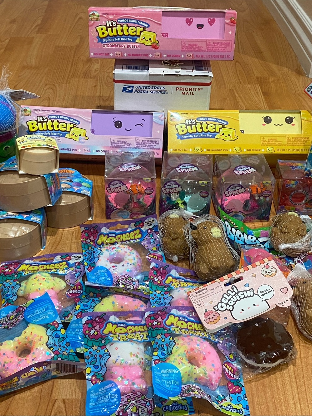 Squishy Toy Bundle- GIANT BUTTER, DUMPLINGS, highland Cows, & more!